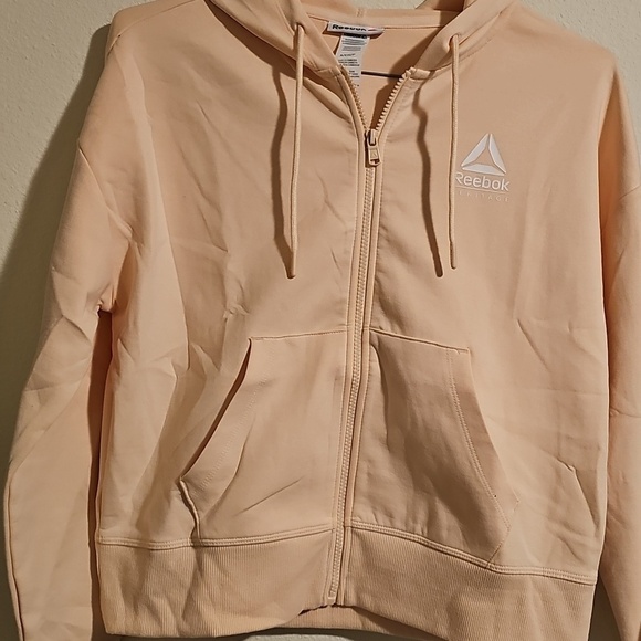 Reebok Sweaters - Reebok Adult Cream Hoodie Jacket